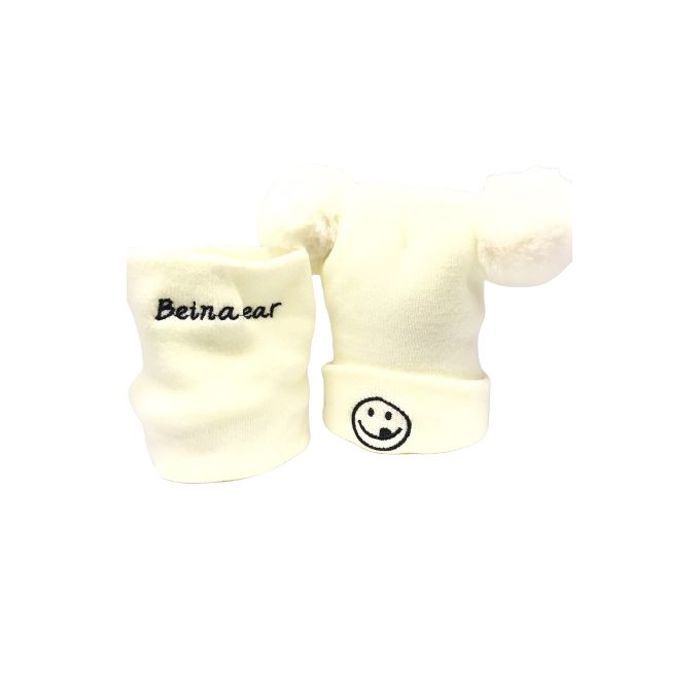 Chapeau tricoté - Non spécifié - Bonnet enfant - Double pompon - Chaud - Épais