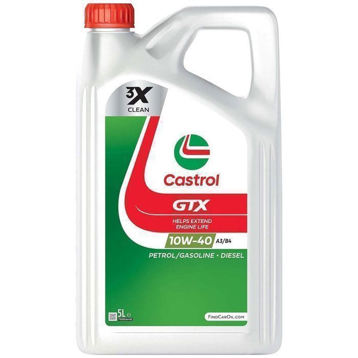 CASTROL GTX 10W-40 A3/B4 5L - huile moteur 10W40