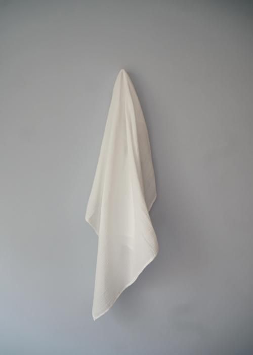 Maxi lange 100cm x 100cm Gaze Blanc à carreaux