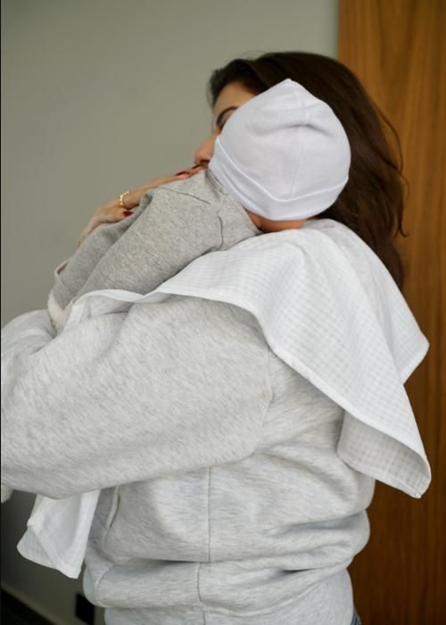 Sweat d'allaitement et grossesse Gris chiné S