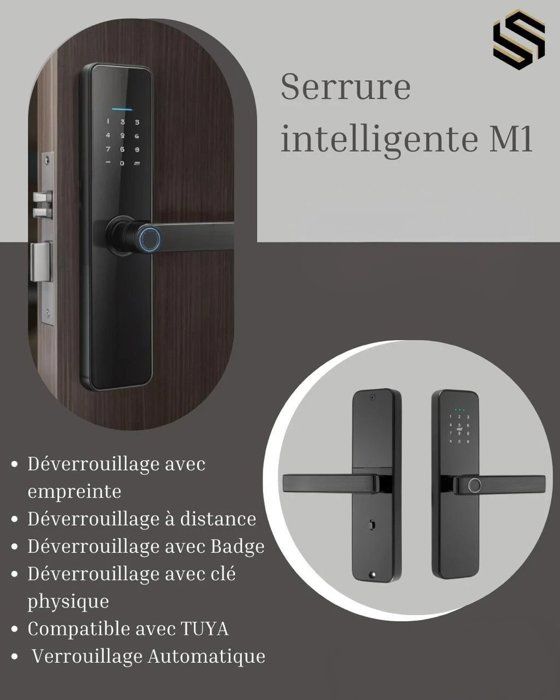Serrure intelligente - M1 - Déverrouillage biométrique - Contrôle à distance - Sécurité 5/5