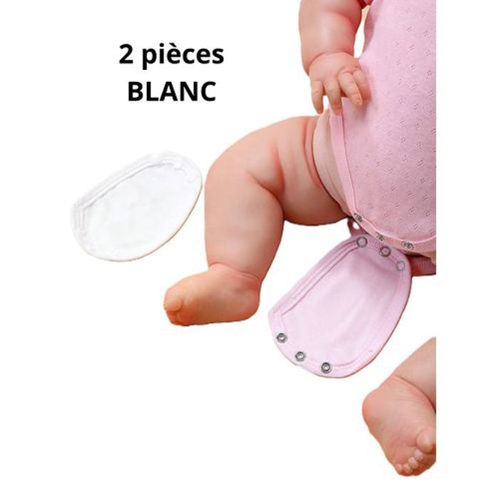 2 pièces Rallonge pour body bébé en coton