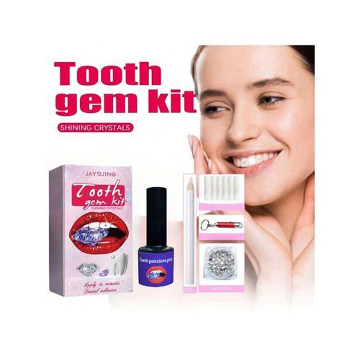 Kit de bijoux pour dents - Gemmes dentaires autcollantes