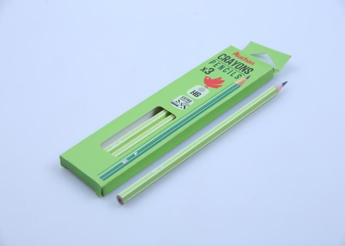 Crayons Graphite - AUCHAN - 3 Crayons - 17,4cm - Mine HB - Pour Enfants