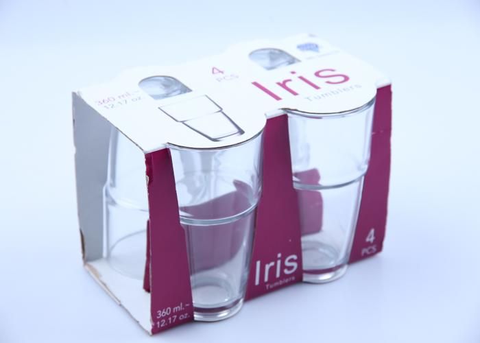 Verres à Eau - GENERIC - TM407A - 360ml - Lot de 4 - Compatible lave-vaisselle