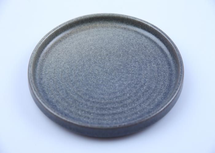Plat Plat en Porcelaine Gris Magma Master Chef 16cm