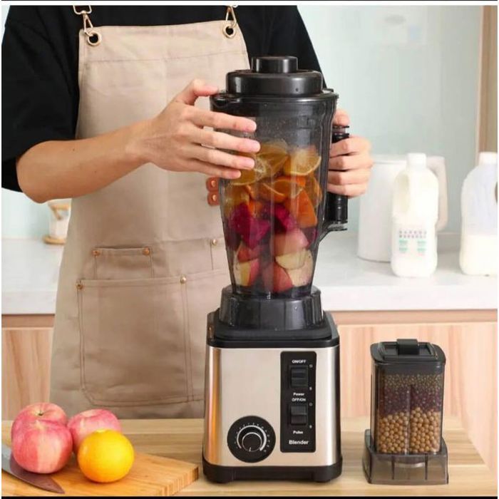 Cooking Blender 2-en-1, Blender et Mixeur à Smoothies Portable 9500W, avec Pichet 3L sans BPA,Mixeur à Smoothie