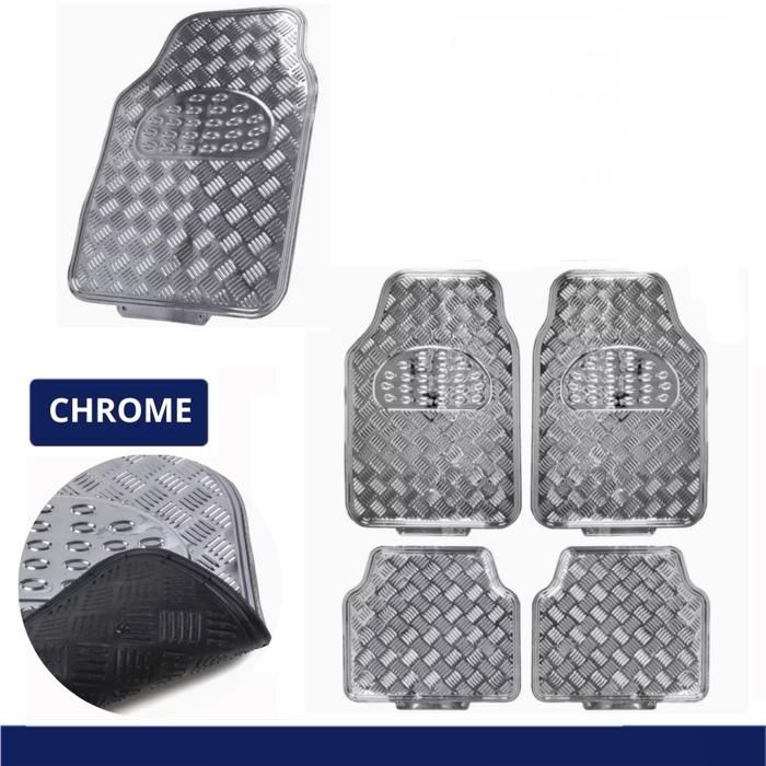 Tapis de sol voiture aluminium Silver Standart
