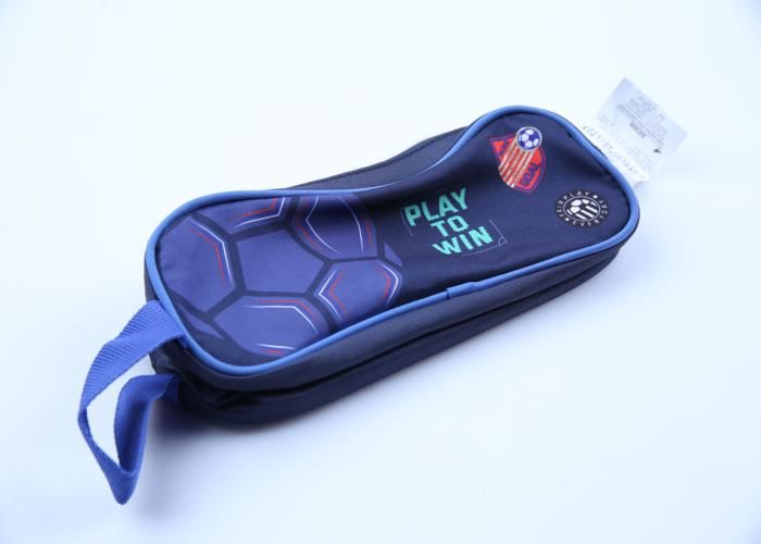 Trousse - GENERIC - Motif Foot - 2 Zip - 23cm - Enfant