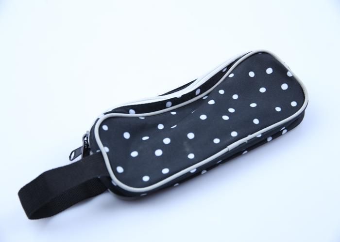 Trousse - GENERIC - Porte-Bonheur - 2 Zip - Rose - 9x7x23cm