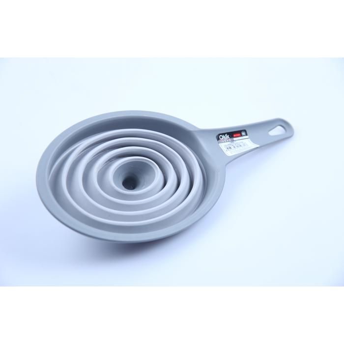 Entonnoir - Non spécifié - L-00931-2 - Pliable - Poignée - Silicone - Gris