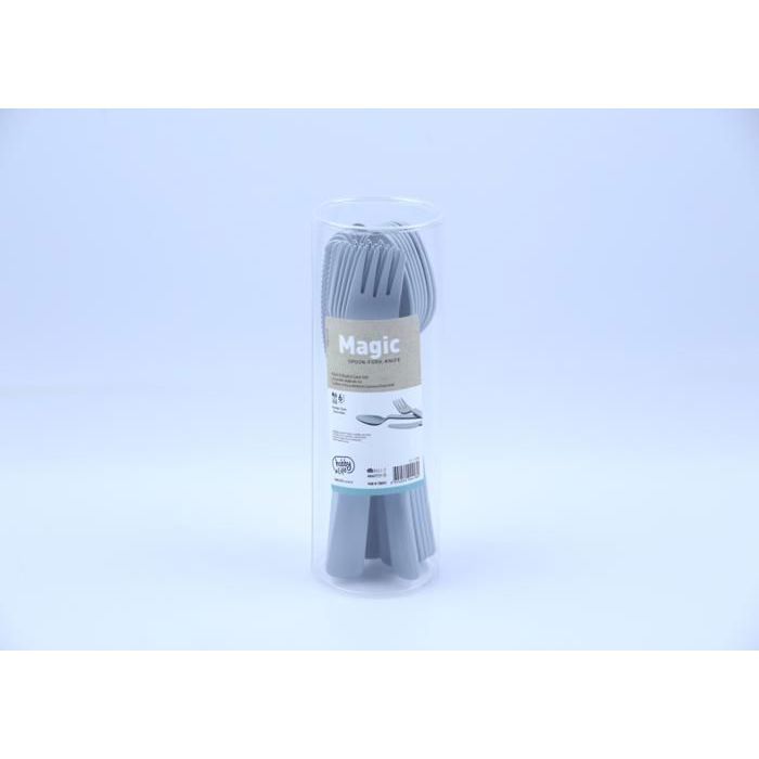 Set de couverts - GENERIC - 18 pièces - Acier inoxydable - Couleur aléatoire - Compatible lave-vaisselle