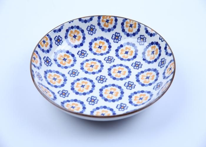 Assiette Plate - JY891/JY896 - Porcelaine - 18cm - Décorée - Motif aléatoire