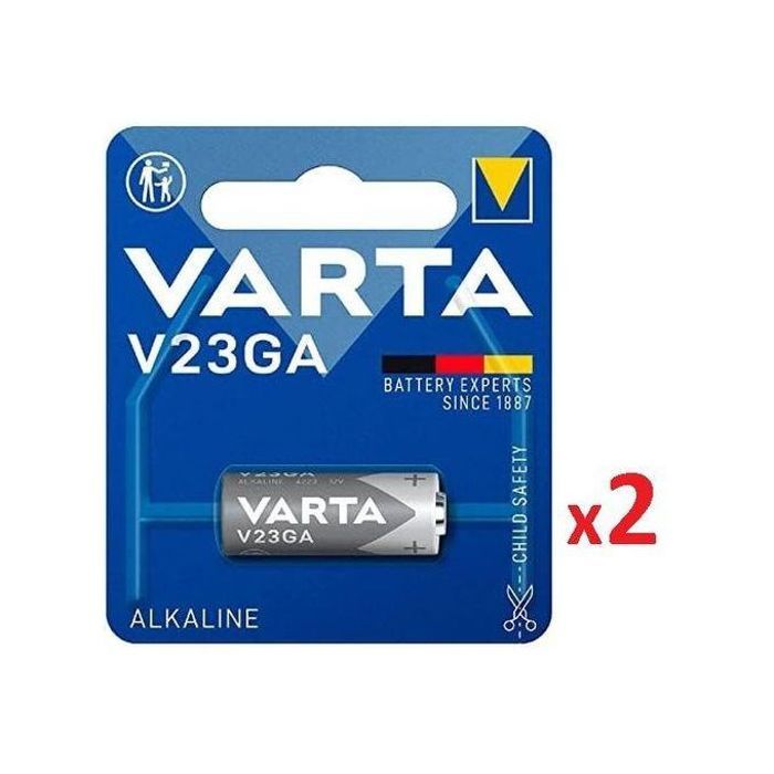 VARTA A23 12V 2 Batteries Alcaline Multi Usage // 2 Piles Alkaline 12 volt 23A