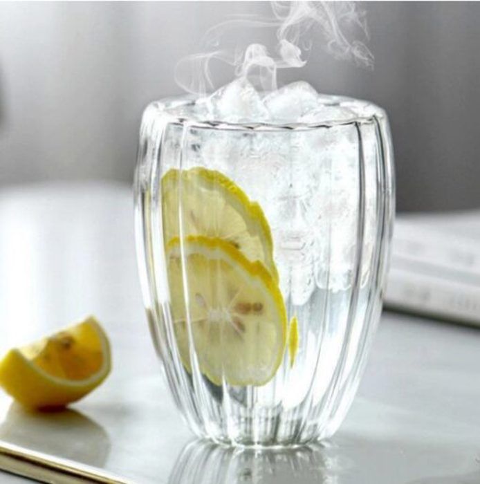 Tasse - Non spécifié - Double Paroi - Verre borosilicate - 450 ml - Design contemporain