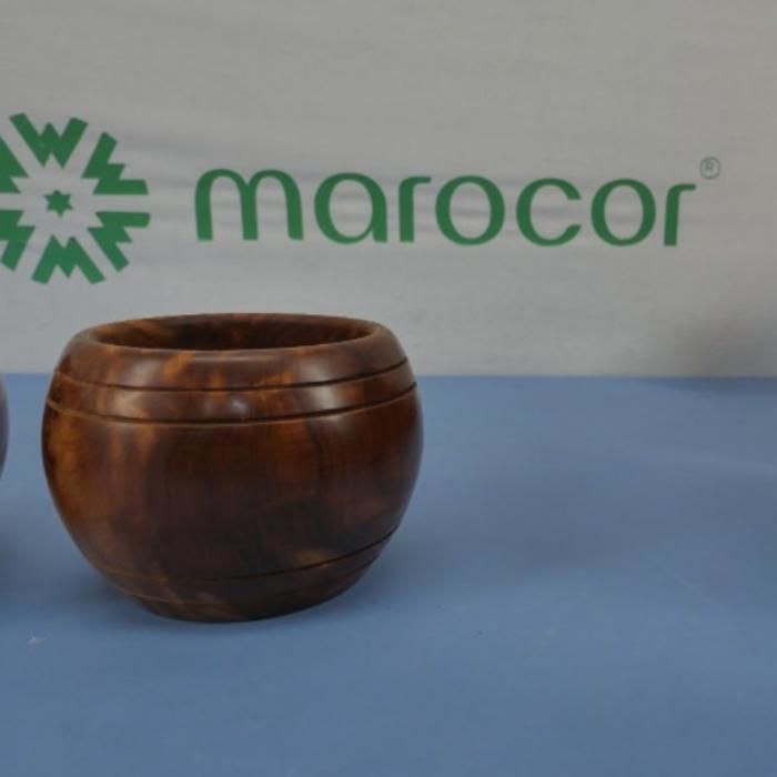 Bol Artisanal - Genévrier & Thuya - Bois Massif - Rond - Marron - Pour Épices