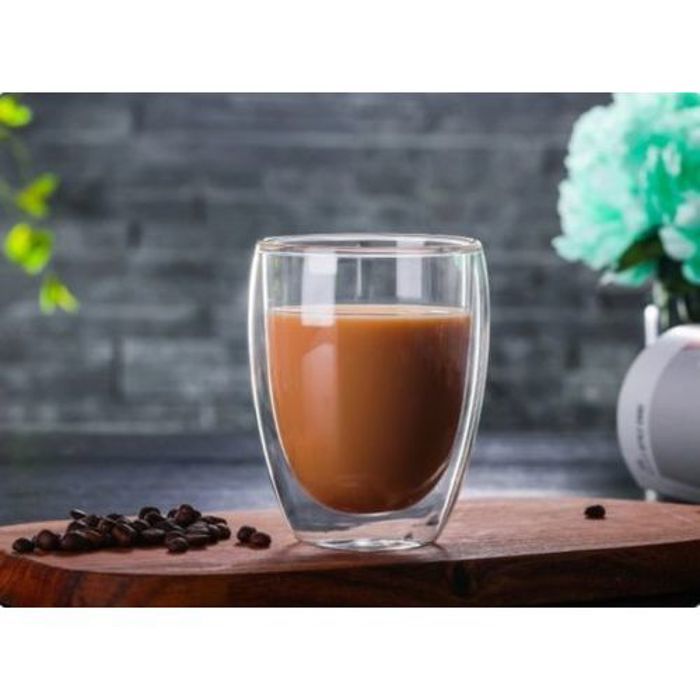 Verre à cappuccino - ART KITCHEN - 350 ml - Verre borosilicate - Double paroi - Élégant