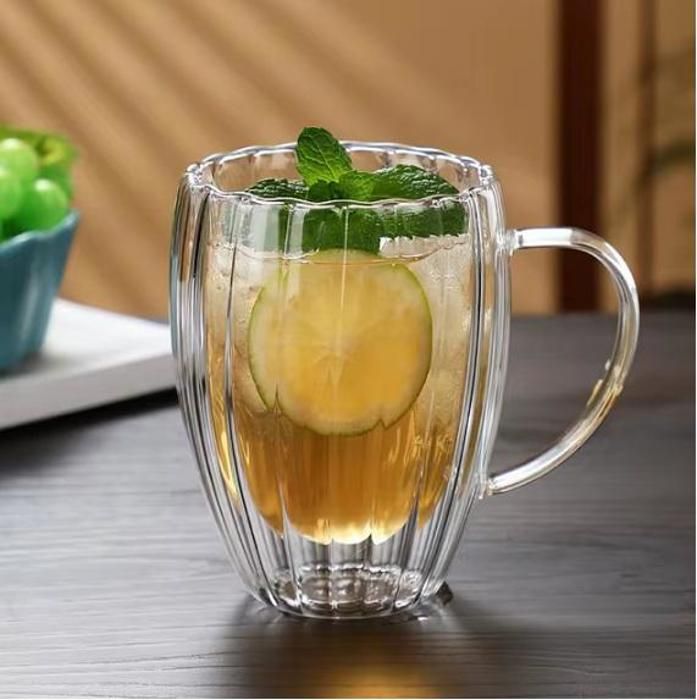 Tasse - Non spécifié - Double Paroi - Verre Borosilicate - 350 ml - Design Contemporain