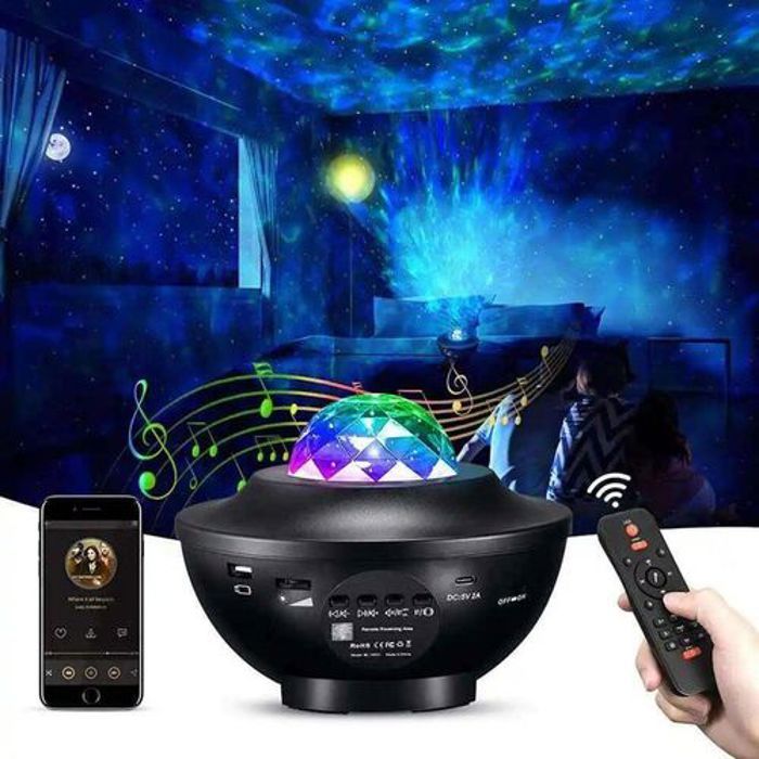 Projecteur LED - Smart Star - Night Projector - Bluetooth - Télécommande - Minuterie