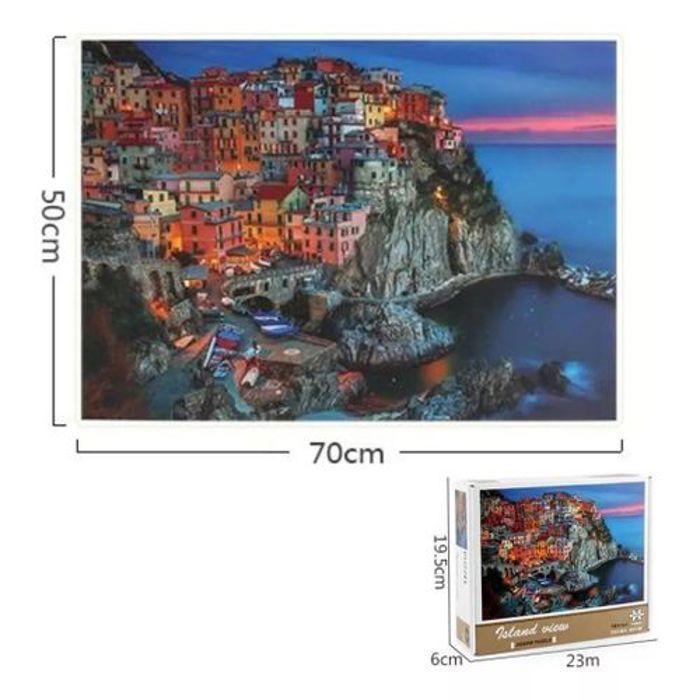 Puzzle - Cinque Terre - 1000 Pièces - Carton - Pour Adultes - Mixte