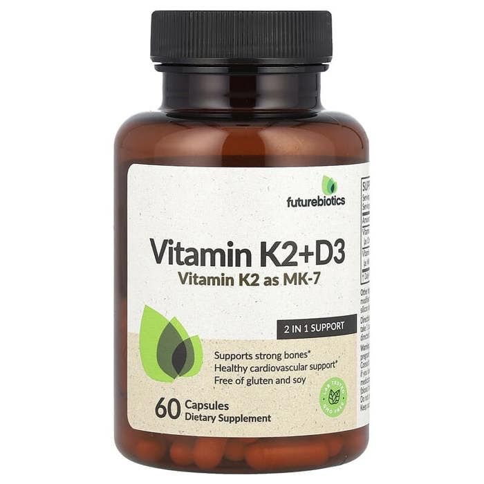 Vitamines K2 + D3, 60 capsules