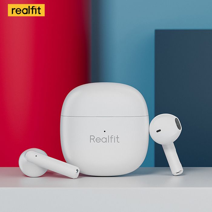 Écouteurs Bluetooth - Realfit - F1 - Intra-auriculaires - Autonomie 20h - Chargement Type-C