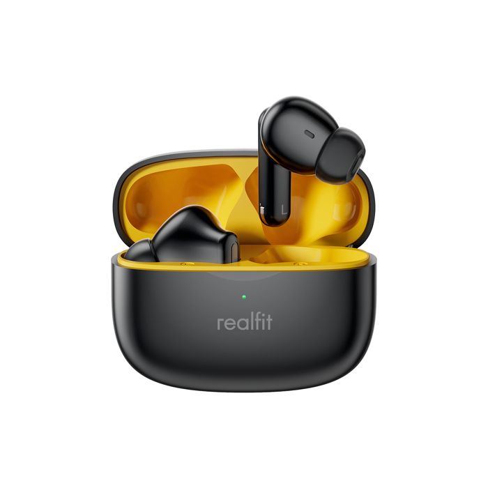 Écouteurs Sans Fil - REALFIT - F3 - ANC - 5h Autonomie - Charge Rapide 1.5h - Noir