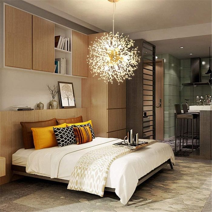 Suspension - Rayos - Aluminium - 9 Ampoules G9 - 55 cm - Hauteur 100 cm Ajustable