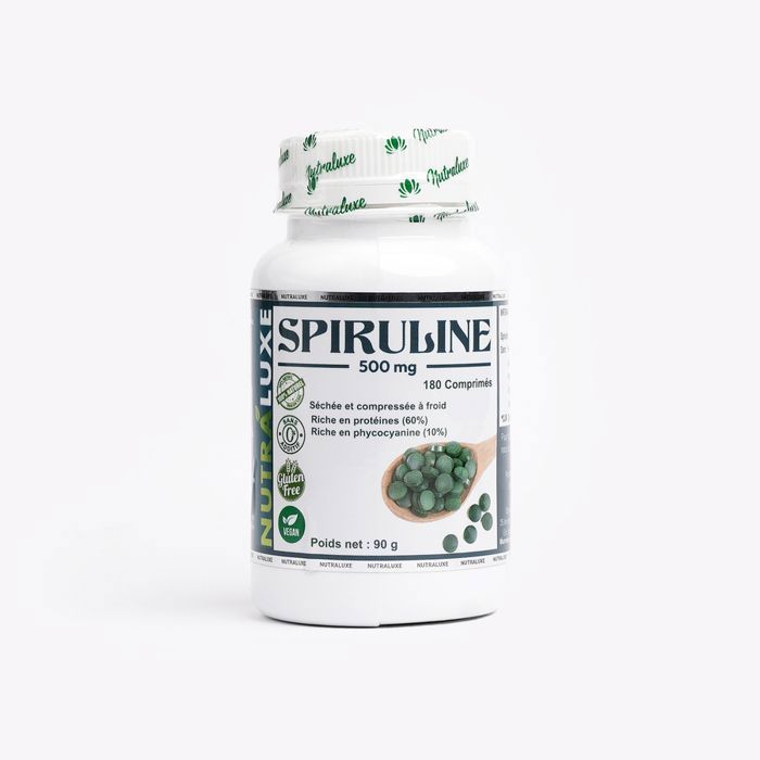 Spiruline 100% naturelle, 180 comprimés (500 mg)