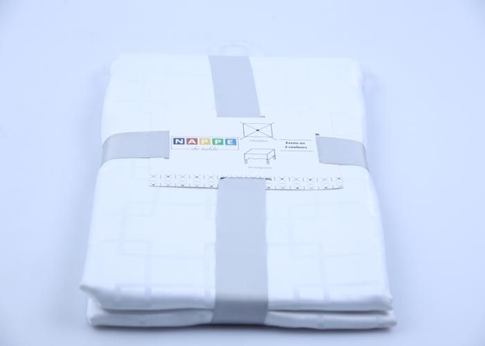 Nappe - Luxe - K22-TB012-S - 150x200cm - Jacquard - Blanc