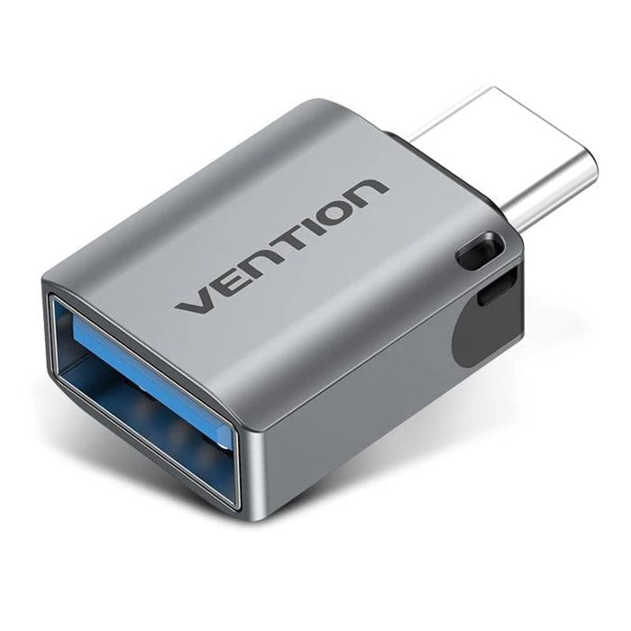 Adaptateur Type-C vers USB 3.0, lecteur U-disk, fonction OTG, 5Gbps - Vention (CDQH0) - Gris