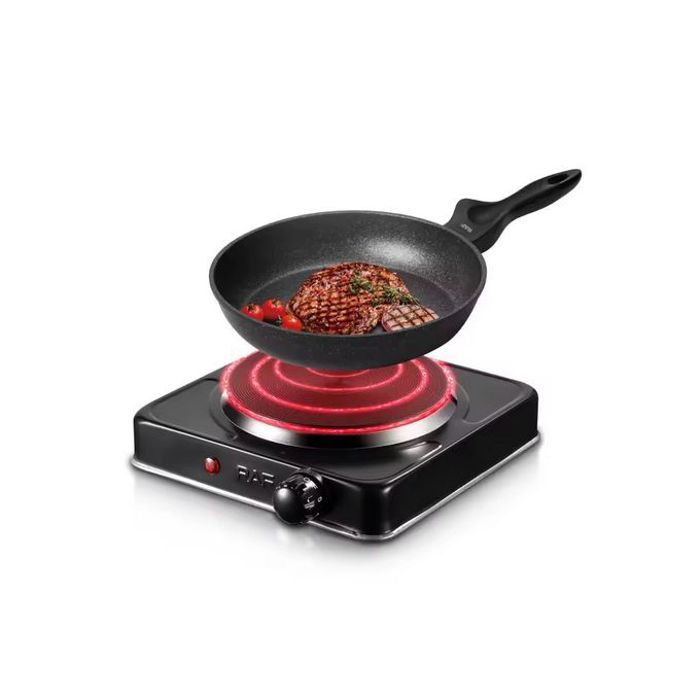 Plaque chauffante électrique unique pour la cuisson, Réchaud cuisinière portable