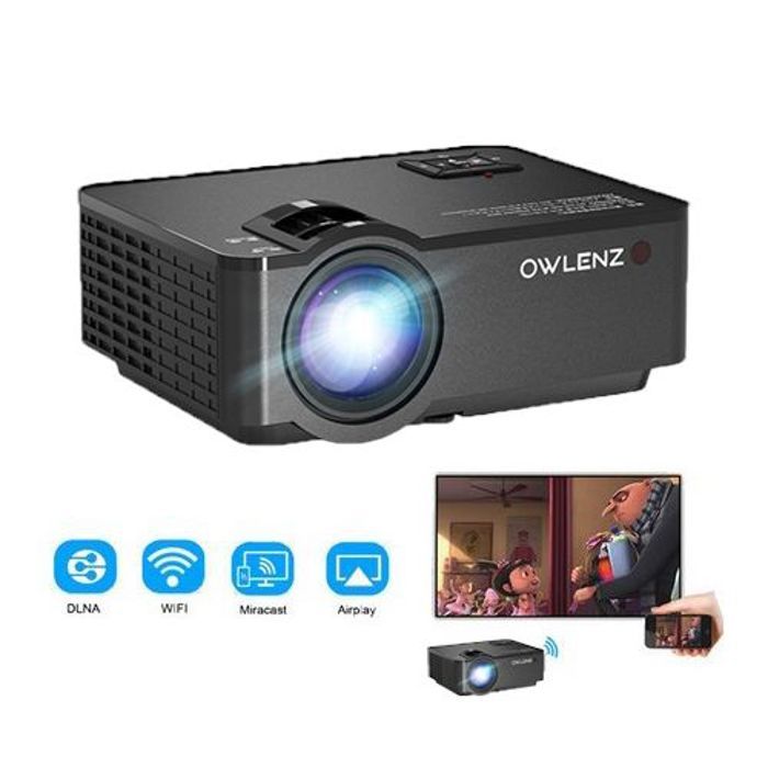 Owlenz Projecteur LED 2400 Lumens HD