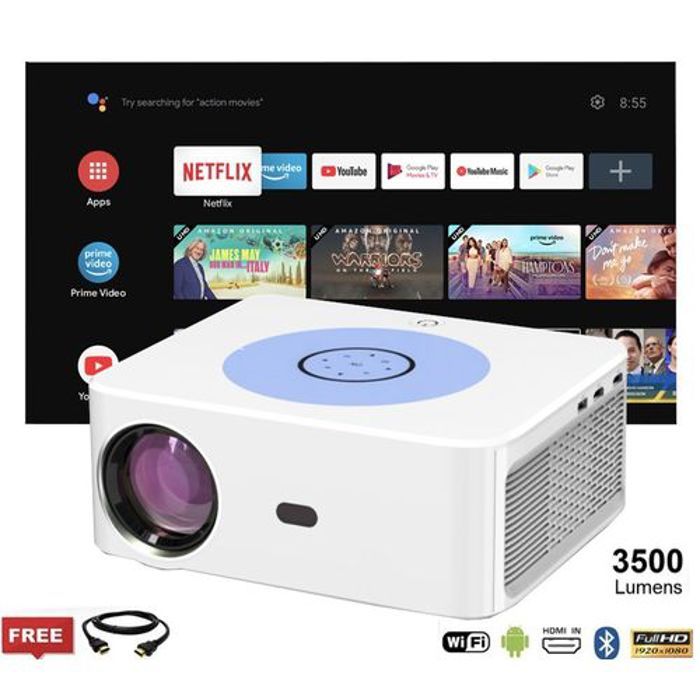 Owlenz SD800 WIFI Android 9.0 Projecteur 3500 Lumens Full HD