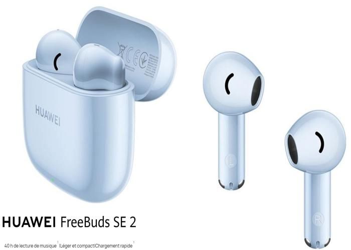 Huawei ecouteur FreeBuds SE 2 autonomie de 40 heures résistance IP54 Bluetooth 5.3-Bleu