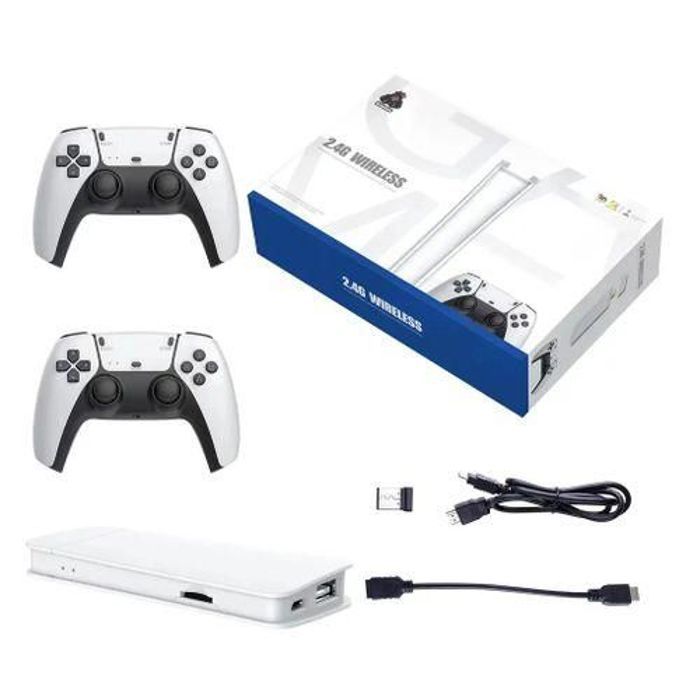 Data Frog Bâton de jeu sans fil pour touristes, poignée de jeu rétro, sortie HDMI, adaptée aux jeux PS1-502