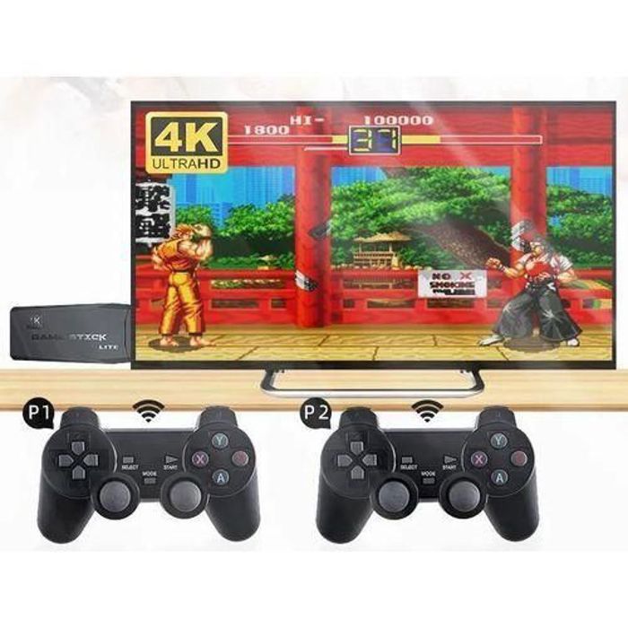 Data Frog Game Stick HD Console De Jeu Vidéo 2.4G Sans Fil 10000 Jeux pour PS1/FC/GBA-509