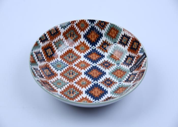 Assiette creuse - GENERIC - D20cm - Multicolore - Rond - Compatible lave-vaisselle