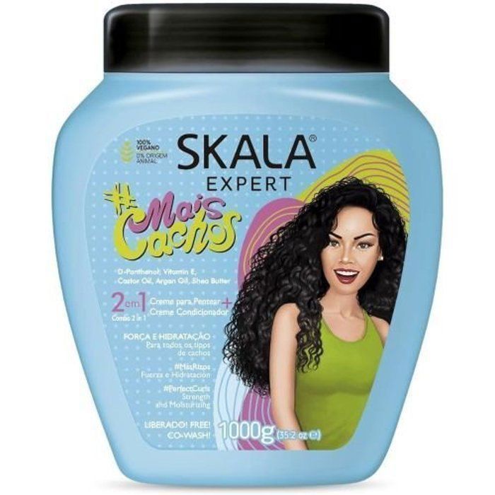 Skala - Crème Bouclante - Mais Cachos - 1000 g - Hydratante - Volume - 2en1
