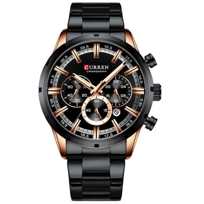 Montre Sport - CURREN - 8363 - Acier Inoxydable - Quartz - Imperméable 3ATM
