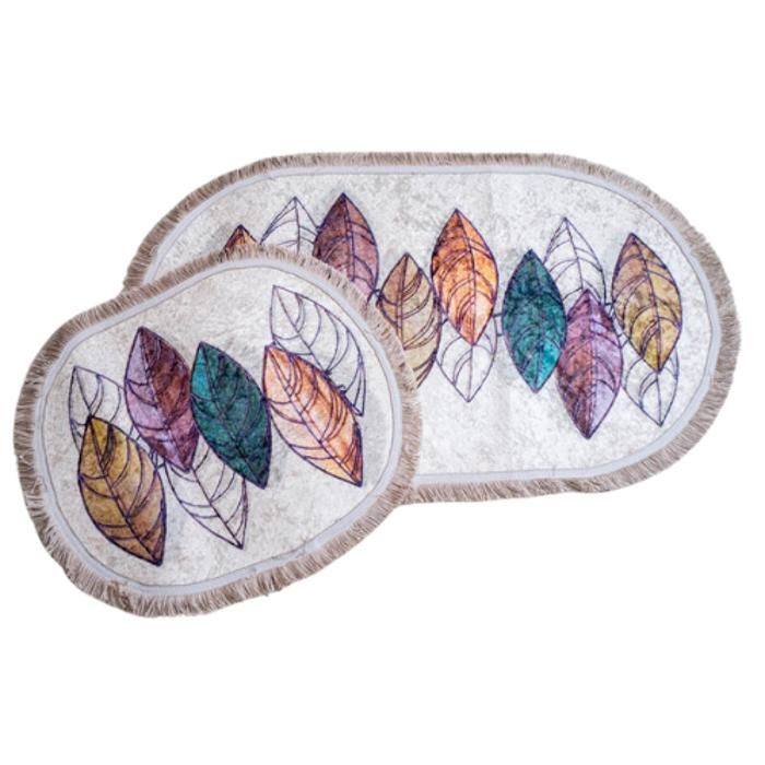 Tapis de bain 2 pièces PAS PAS Multicouleur