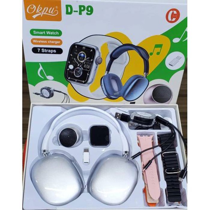 Montre Intelligente - Smart Watch Ultra 7 - Bluetooth - 7 Bracelets Offerts - Mixte - Noir