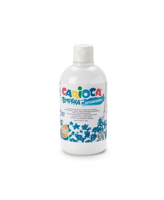 Peinture Gouache Liquide - CARIOCA - K0027/01 - 500 ml - Blanc - Mat