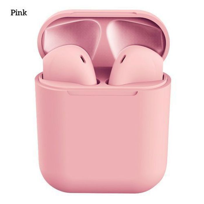 TWS i12 Écouteurs stéréo Sans Fil Bluetooth V5.0 couleur rose