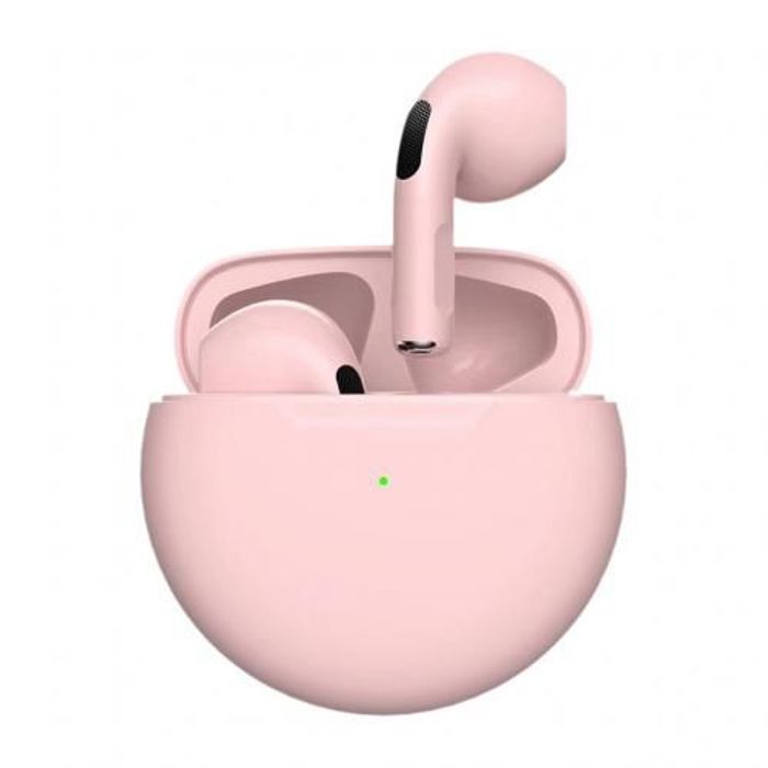 TWS ECOUTEURS, casque rose - casque sans fil Air Pro 6 Tws
