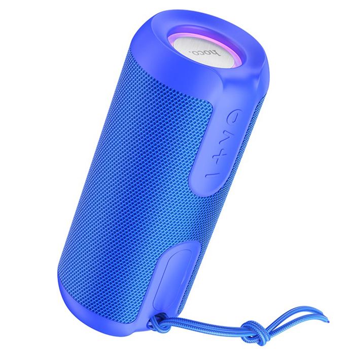 Haut-parleur sans fil BT 5.1, FM, carte TF, Disk U, lumières RVB, 10 W, 1200 mAh - Hoco Artistic Sports (BS48) - Bleu