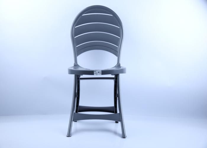 Chaise Pliante  - Désirée Gris - Confortable - Pliable - Design Élégant-Couleur aléatoire