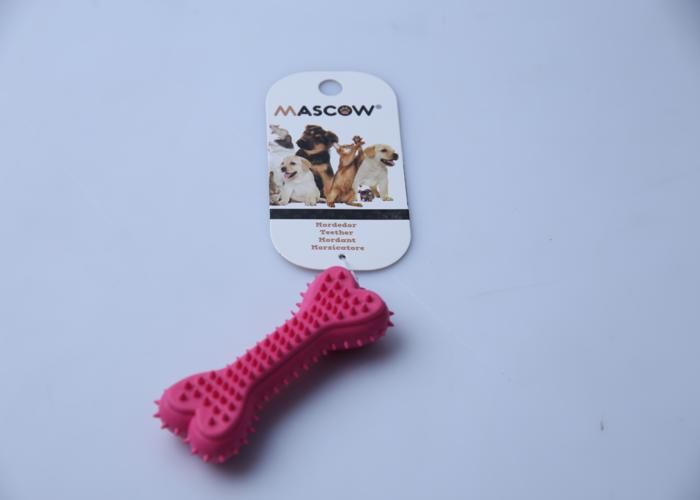 Jouet - MASCOW - Os en Silicone - 10cm - Plusieurs couleurs - Pour petits chiens