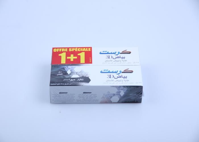 Lot Dentifrice Crest Charcoal 2x75ml