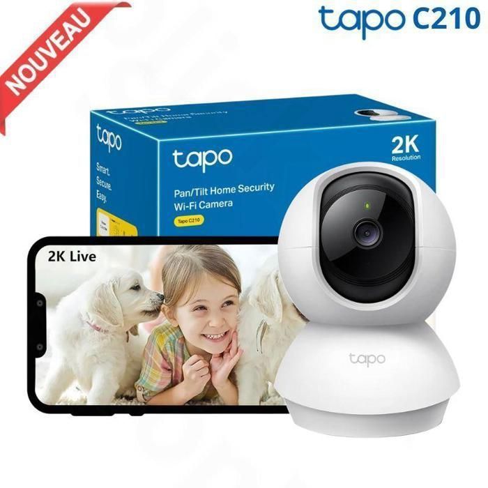 TP-Link Tapo C210 Dôme Caméra de sécurité IP Intérieure 1920 x 1080 pixels Au plafond/à poser 3MP/2K Tapo C210